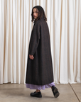 New Wool Plaid Trench - Brown/Grey Dark Plaid