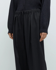 Pleated Relaxed Pants - Anthracite