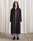 New Wool Plaid Trench - Brown/Grey Dark Plaid
