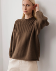 Rib Neck Pullover - Bark