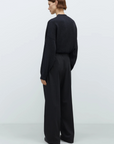 Pleated Relaxed Pants - Anthracite