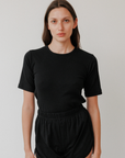 Rib Tee - Black