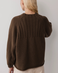 Rib Neck Pullover - Bark
