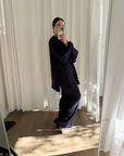 Beale Drape Top - Midnight Blue