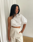 Colette Top - White Cotton