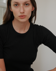 Rib Tee - Black
