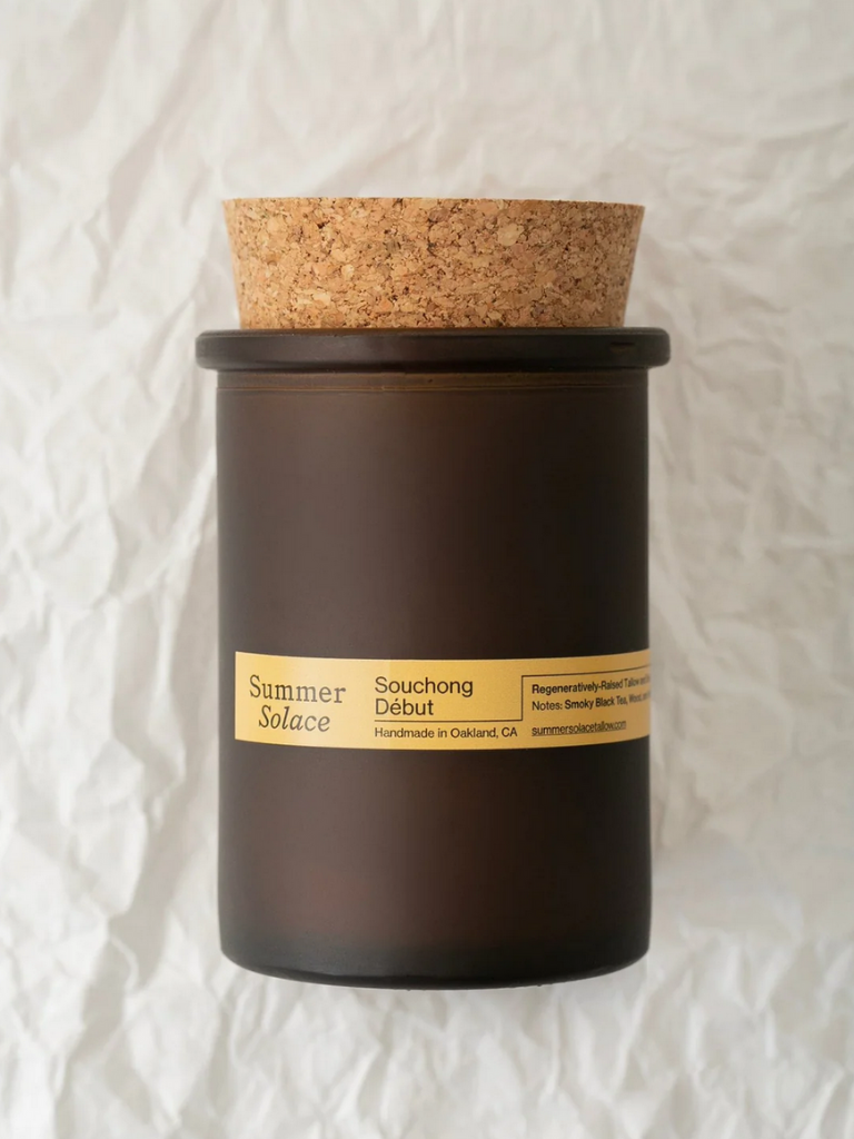 Souchong Debut (Black Tea and Vetiver) Candle - Regenerative Tallow™ and Beeswax