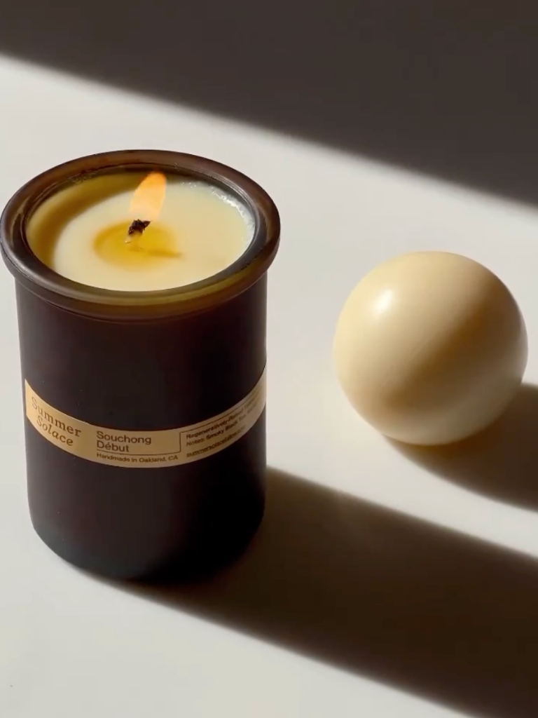 Souchong Debut (Black Tea and Vetiver) Candle - Regenerative Tallow™ and Beeswax