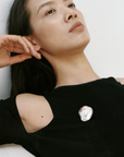 Bean Broach - Sterling Silver