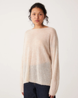 Feather Knit - Creme (Mohair, Wool blend)
