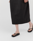 Cross Strap Flatform - Black