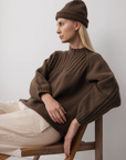 Skinny Rib Hat - Bark