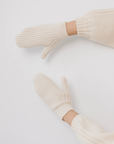 Rib Mittens - Natural