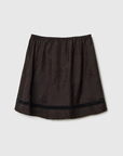 Jacquard Skirt Pants - Dark Brown