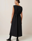 Raven Pinafore Dress - Black