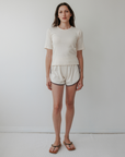 Rib Tee - Natural