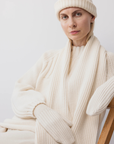 Rib Mittens - Natural