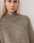 Cross Neck Pullover - Sage