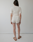 Rib Tee - Natural