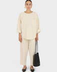 Pocket Popover Top - Papyrus
