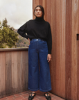 Crop Turtleneck - Black