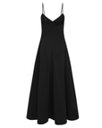 Structured Cotton Dress - Black