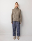 Cross Neck Pullover - Sage