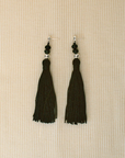 Miriam Earrings - Sterling Silver, Onyx