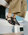 Arlo Sandal - Black Leather