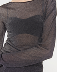 Simony Sparkle Knit Sweater - Pewter