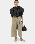 Open Leg Trouser - Taupe
