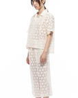 Adelaine Skirt - Ivory Lace