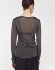 Simony Sparkle Knit Sweater - Pewter