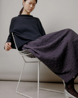 Faded Black Rolled Sweater
