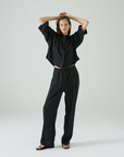 Perry Trouser - Black Tencel