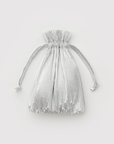 Pleated Baggu - Chrome Metallic