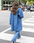 Town and Country Coat - Medium Blue