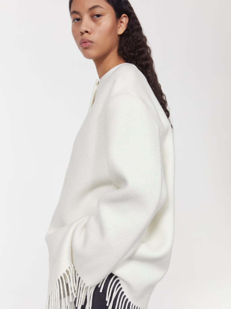 Agnes Wool Jacket - Cream – Phosphene Studio Fredericksburg Agnes Wool Jacket - Cream – Phosphene Studio Fredericksburg