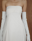 Canvas Pleat Cocoon Dress - Shell