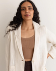 Everyday Blazer - Linen - Laundered Salt