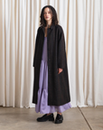New Wool Plaid Trench - Brown/Grey Dark Plaid