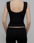 Recline Bateau Sleeveless - Black