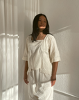 Block Top - Crinkled Cotton - Kinari