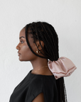 Rose Pink Silk scrunchie