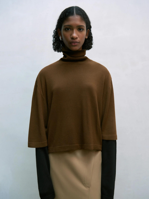 Viscose Turtleneck Sweater - Aztec