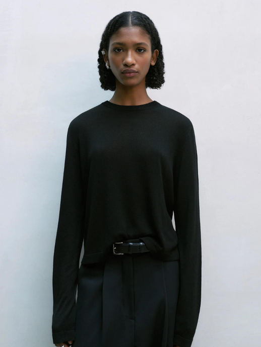 Viscose T-Shirt Black