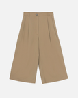 Cotton Capri Pants - Camel