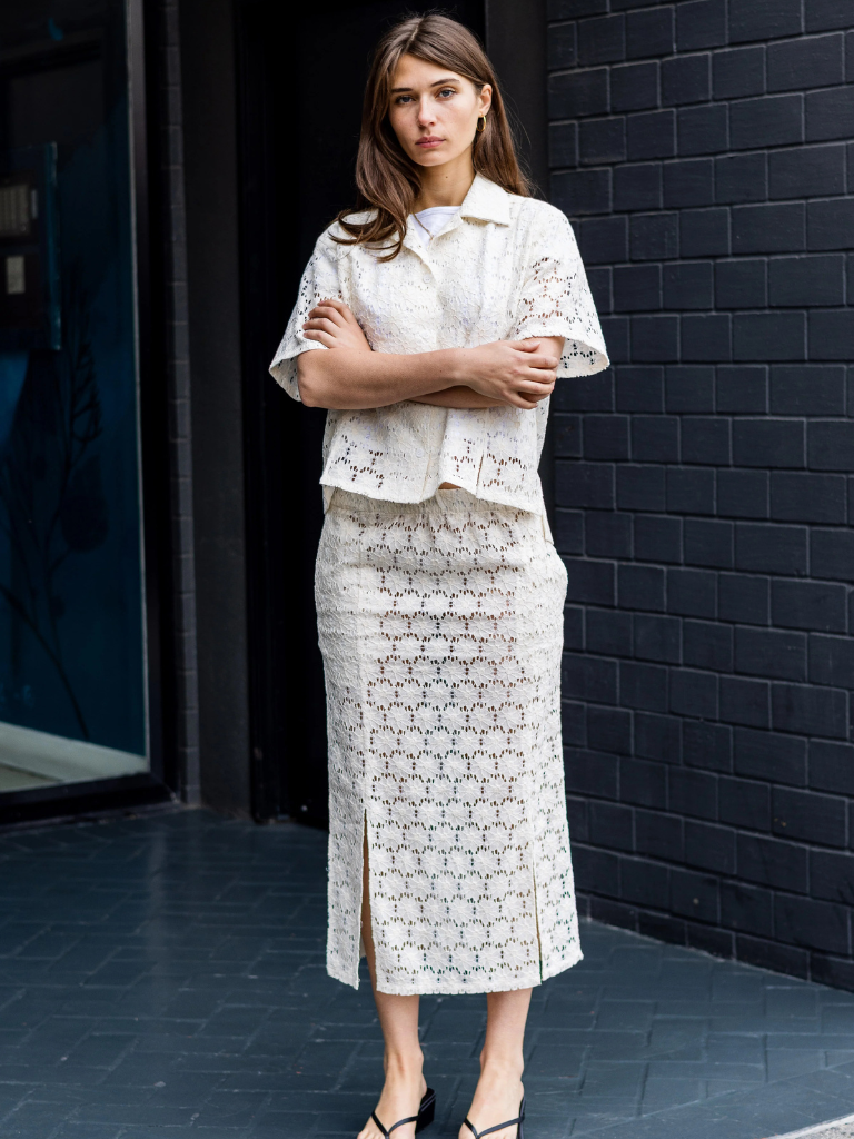 Tuscon Shirt - Ivory Lace