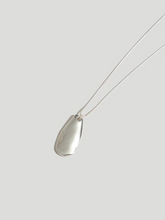 Load image into Gallery viewer, Large Pebble Pendant Necklace - Silver