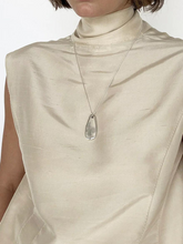 Load image into Gallery viewer, Large Pebble Pendant Necklace - Silver